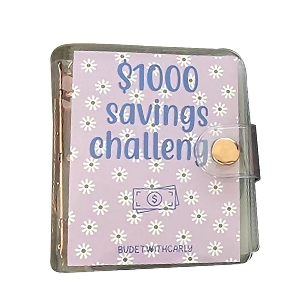 Mini Binder Savings Challenge Budget Binder Envelopes Wallet Planners Book Style 4