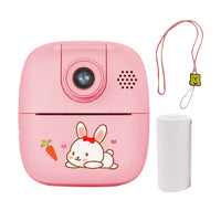 Instant Print Camera for Kids 1080P HD Selfie Video Camera Pink