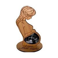 Pregnant Ultrasound Picture Frame Expecting Mom Sonogram Picture Frame Brown