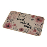 Home Kitchen Linen Entrance Door Mat Non-Slip Floor Mat Decorative Doormat Style 2