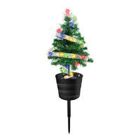 Solar Christmas Tree Light Garden Stakes Lights Tabletop Christmas Decor Multicolor