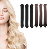 Set of 6Pcs Heatless Hair Curler Overnight Curls Rods with Hook Long Hair Styling Tools