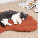 Double-Sided Available Pet Mattress Pad Leaf Shape Puppy Cat Bed Mat Style 2