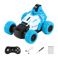 2.4GHz RC Rotating Toy Car Remote Control Fast Stunt Car Kids Toy Blue