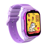 4G Kids GPS Smart Watch Multifunctional Touch Screen Watch with Video Call Camera Alarm Clock Pedometer Purple