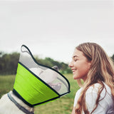 Pet Dog Cone Collar Soft Neck Collar Adjustable Pet Elizabethan Collar Green