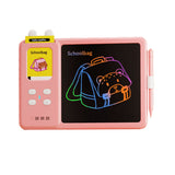 224 Words Talking Flash Cards LCD Writing Tablet Toddlers Preschool Words Learning Cards Toy Kid Gift Pink