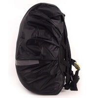 Hi-Visibility Backpack Rain Cover with Reflective Strip Waterproof Backpack Cover Black