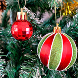 Christmas Ball Ornaments Christmas Tree Decoration Ball Box Gift Glittering Funny Party Decor Style 2