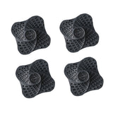 4Pcs Shower Silicone Hair Stopper with Suction Cup Black