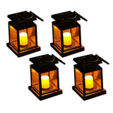 4Pcs Solar Hanging Lantern Light Water-Resistant Outdoor Garden Ornament Lights Style 3