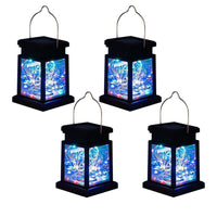 4Pcs Solar Hanging Lantern Light Water-Resistant Outdoor Garden Ornament Lights Style 2