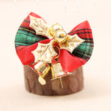 40Pcs Christmas Bows with Bells Christmas Tree Ornament Xmas Party Decor