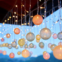 Solar Christmas Cotton Ball LED String Light Fairy Light Party Christmas Decorative Lights