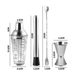 4Pcs Cocktail Shaker Set Bartender Shaker Set Bar Tool Set