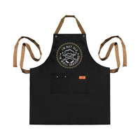 3 Pockets Cooking Apron Kitchen Letters Printed Adjustable Apron Style 3