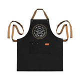 3 Pockets Cooking Apron Kitchen Letters Printed Adjustable Apron Style 3