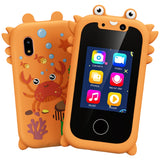 Kids Touchscreen Smartphone Toy Multifunctional Music Player with Camera Orange