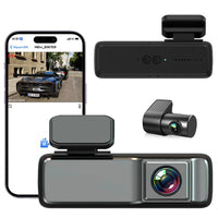 1080P Dual Cam Dash Camera WiFi APP Front Rear Motion Detection Car Recording Camera