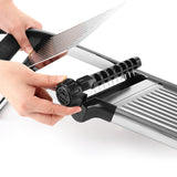 Stainless Steel Adjustable Mandoline Food Slicer Potato Carrot Onion Slicer with Cut-Resistant Gloves