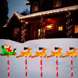 Christmas Outdoor Pathway Lights LED Yard Decorative Stakes lights Garden Decoration Style 2