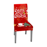 2Pcs Christmas Chair Cover Decorations Xmas Chair Slipcover Creative Pattern Style 2