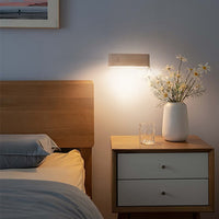 Wireless Rotatable Wall Sconce Rechargeable Wall Lights for Bedroom Bedside Reading