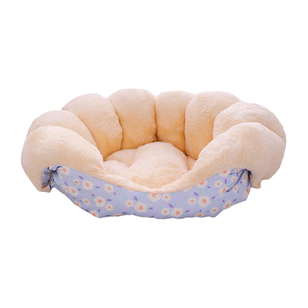 2-in-1 Pet Bed Cat Sleeping House Puppy Kitten Bed Sofa Blue