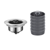 3-in-1 Kitchen Sink Drain Strainer and Stopper Set Anti-Clogging Basket Strainer