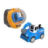 Watch Remote Control Mini Car Toy USB Charging Car Toy Blue