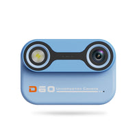 Dual-Lens Kids Underwater 10X Zoom Digital Camera Waterproof Action Camera with 32GB TF Card Blue