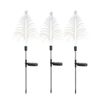 3Pcs Solar Fiber Optic Lights Christmas Trees Lights Outdoor Decorations for Yard Style 2