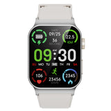 Bluetooth Smart Watch Fitness Tracker Heart Rate Monitor Sport Watch Sliver