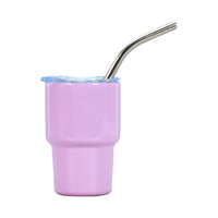 3Pcs Mini Stainless Steel Tumbler Cup Set with Straw and Lid for Party Outdoor Style 2