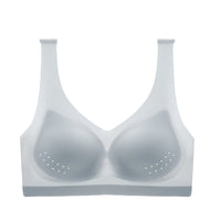 Ultra-thin Ice Silk Bra One-piece Seamless Bra Removable Bra Pad Sports Yoga Grey