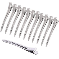 12Pcs Set Hair Sectioning Clips Metal Strong Grip Barber Styling Tool Hairdressing