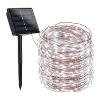 22-Meter Solar Fairy String Lights 8 Modes Garden Yard Decorative Light White Light