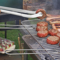 BBQ Sausage Turning Tongs Stainless Steel BBQ Grill Tong