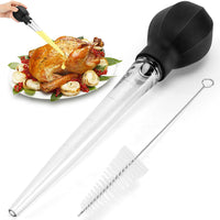 Meat and Poultry Baster Liquid Dropper Food Syringe Cooking Tool for Barbecue