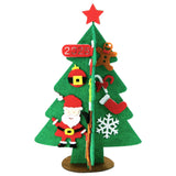 5Pcs Felt Christmas Tree DIY Set Felt Xmas Tree with Detachable Ornaments Home Holiday Decorations Style 2