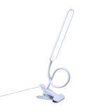 Adjustable Clip On Desk Lamp Book Light Reading Light with 3 Colors 10 Brightness White