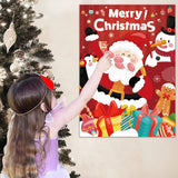 Christmas Party Game for Kid Pin The Nose on Santa Claus Activity Theme Party Supplies