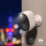 Solar WIFI Security Camera Outdoor Battery Rechargeable Home Safety Camera with Color Night Vision