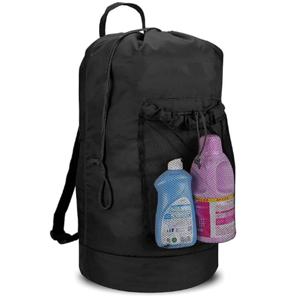 Travel Laundry Bag Backpack Portable Laundry Dirty Clothes Hamper Bag for College Dorm