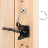 Self-Locking Gate Latch Pull String Lock for Garden Wooden Fence