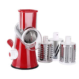 Rotary Cheese Grater Shredder Mandolin Slicer Vegetable Slicer Nuts Grinder Red