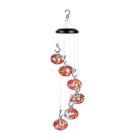 Charming Wind Chimes Hummingbird Feeder for Outdoors Garden Hanging Decor Style 3