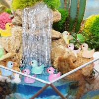 50Pcs Mini Glow in the Dark Ducks Miniature Figures Decor Tiny Ducks for Party Favor