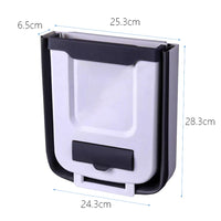 Foldable Hanging Kitchen Trash Can with Lid Garbage Can Waste Bin for Kitchen Bathroom Camping