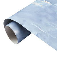 5M Marble Texture Wall Sticker Decor Roll Wallpaper Self Adhesive Contact Paper for Kitchen Worktop Covering Blue